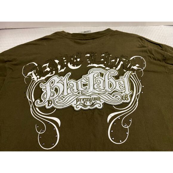 Black Label Premium Affliction 4XL L/S shirt embordered Life Death Patches - Picture 12 of 15